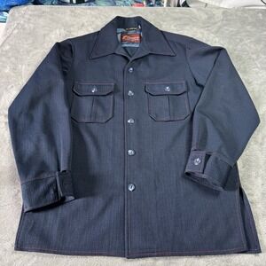VTG 70s 80s Mercury Tailored Sportswear Heavy Button Shirt Mens L Retro Preppy